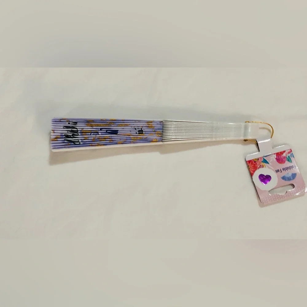 Hand foldable fan inspirational Philippians 4:13. 10”L opens 19” W.